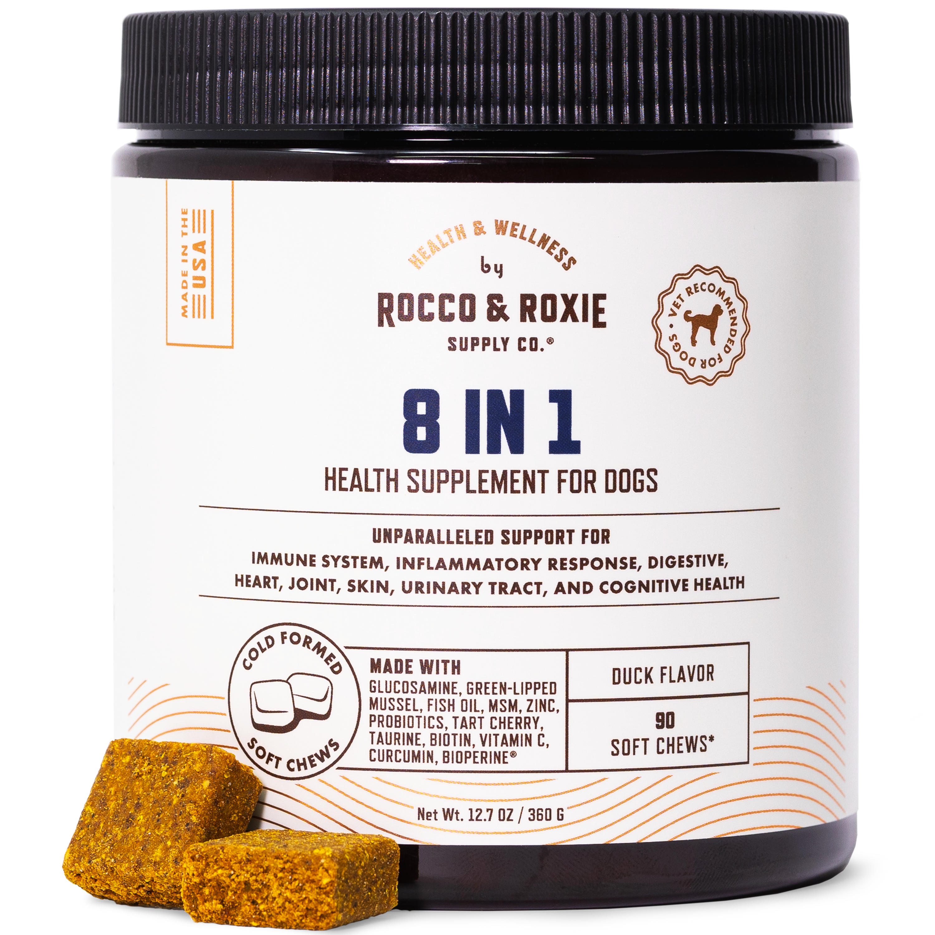 Rocco & Roxie® 8-in-1 Supplements, 90 Count